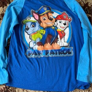 Nickolodeon Paw Patrol Boys Cotton Long Sleeve Cotton Tee Blue